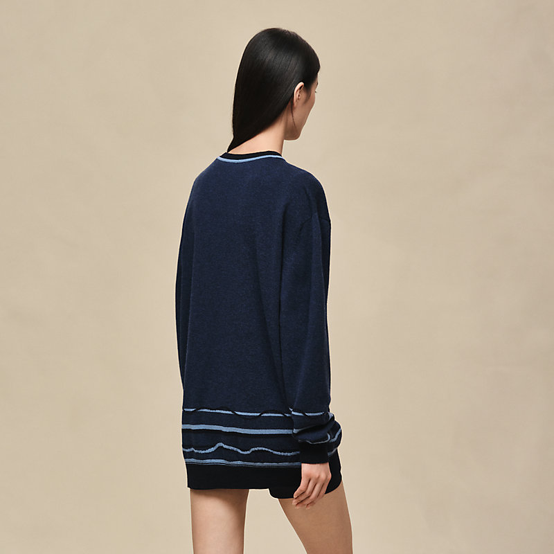 Pull sweat-shirt manches longues Inspiration Tunique motif «&nbsp;Ex-Libris&nbsp;»