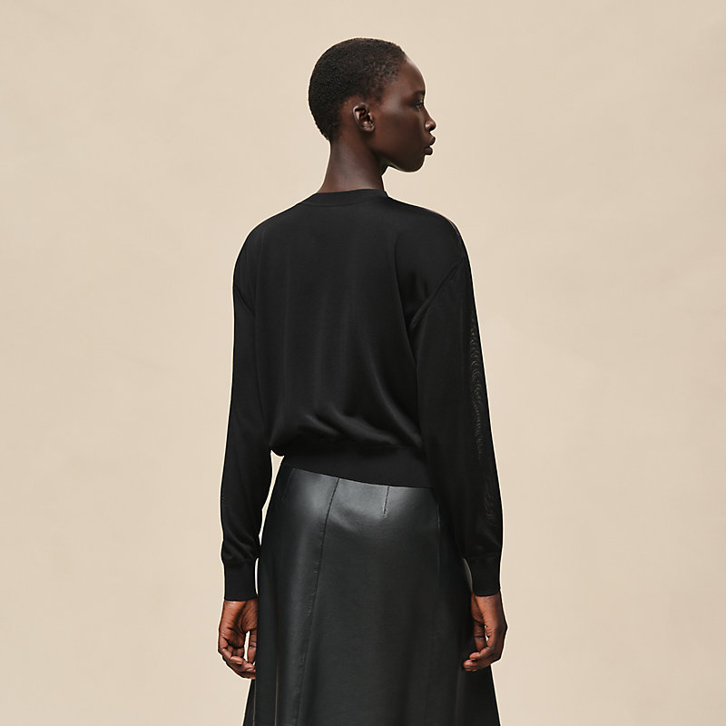 Pull sweat-shirt manches longues twillaine imprimé «&nbsp;Ferronnerie Remix&nbsp;»