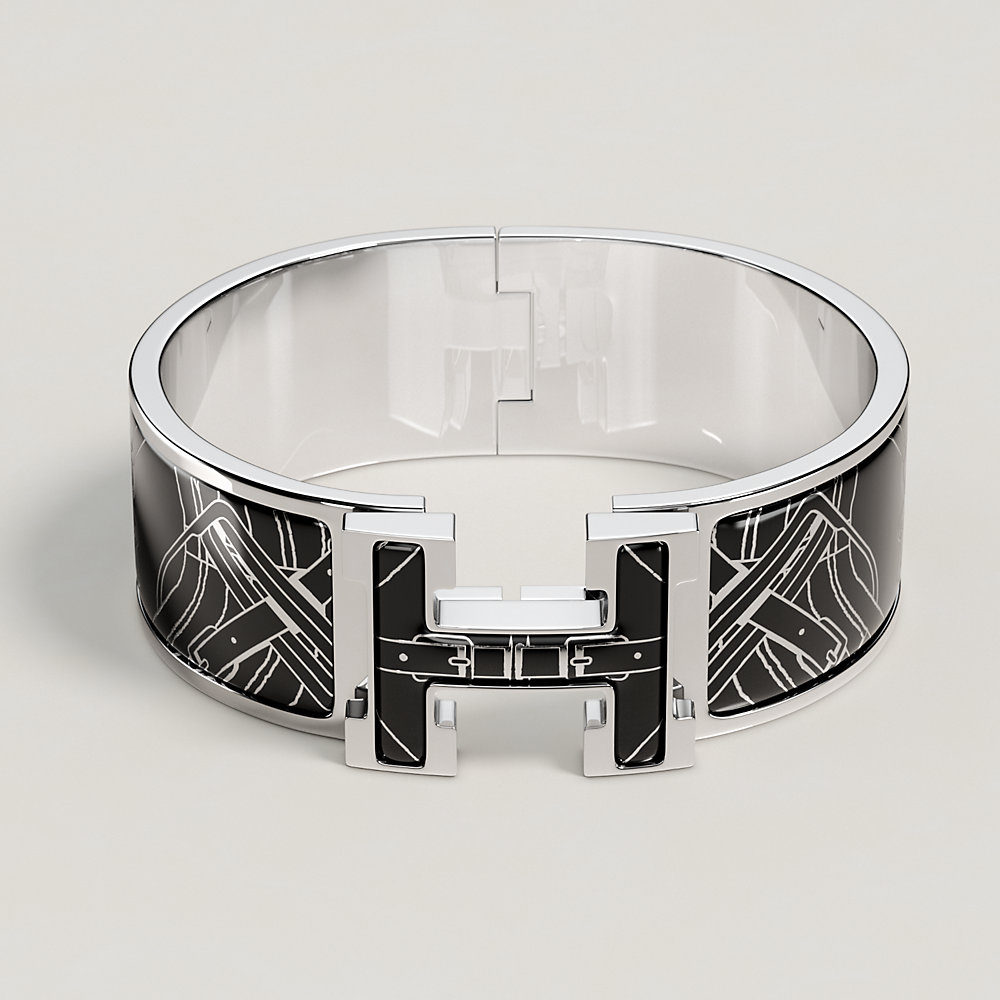Pulseira Clic Clac H Mors à Jouets - Preto | Hermès Brasil
