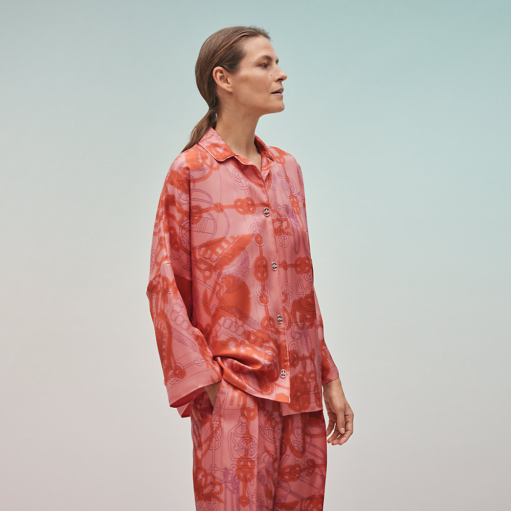 Hermes silk online pajamas