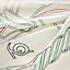 Quadrige au Fil embroidered dossard scarf, View: Detail, detail, view 3 of 3