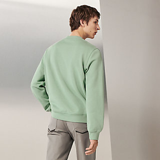 【HERMES 】「Quarterb’H」ラウンドネックスウェットシャツ シンプルで上品☆】HERMES ラウンドネックスウェットシャツ