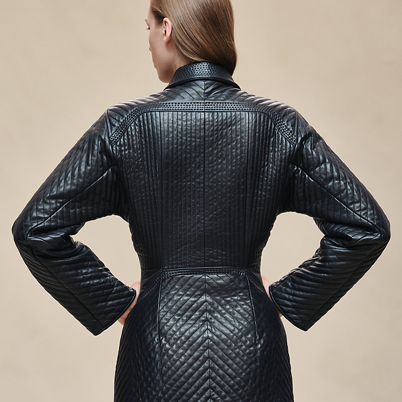 Quilted equestrian jacket