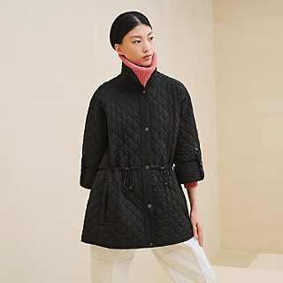 ▲未使用 HERMES 23AW Quilted car coat 44 △未使用 HERMES 23AW Quilted car coat 44