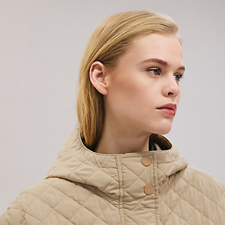 ▲未使用 HERMES 23AW Quilted car coat 44 quilted-coat--5H0158DQ5H-worn-