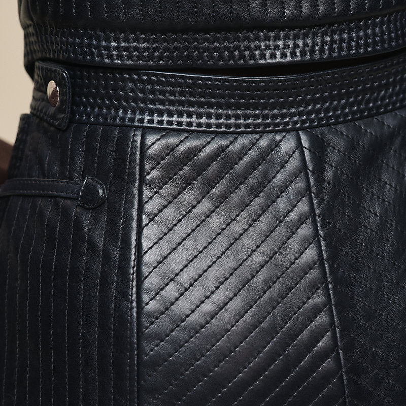Quilted wrap shorts
