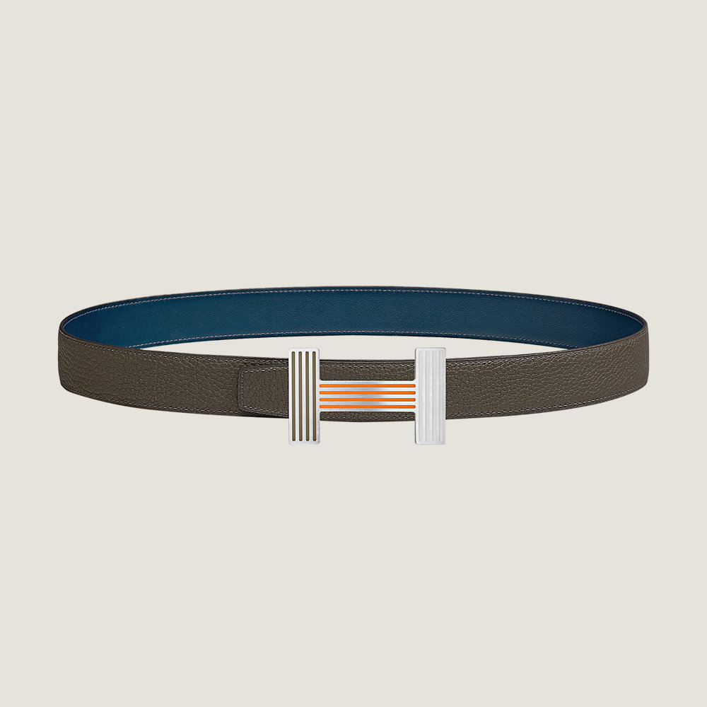Quizz Rainbow belt buckle & Reversible leather strap 32 mm Hermès USA