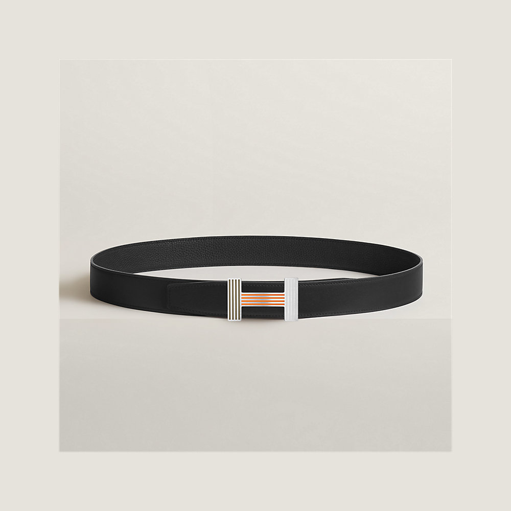 Quizz Rainbow belt buckle & Reversible leather strap 32 mm Hermès USA