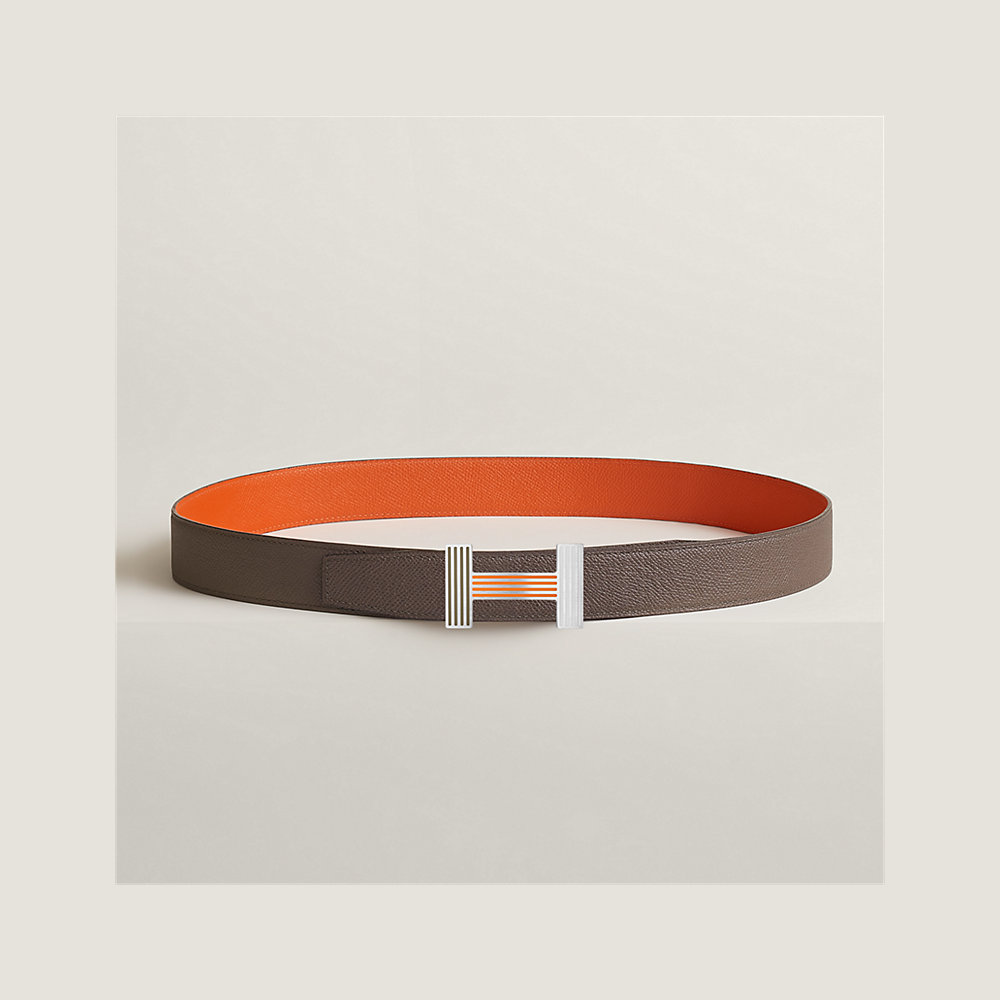 Quizz Rainbow belt buckle & Reversible leather strap 32 mm | Hermès UK