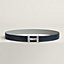 Quizz Touareg belt buckle & Reversible leather strap 32 mm, view 1 of 2