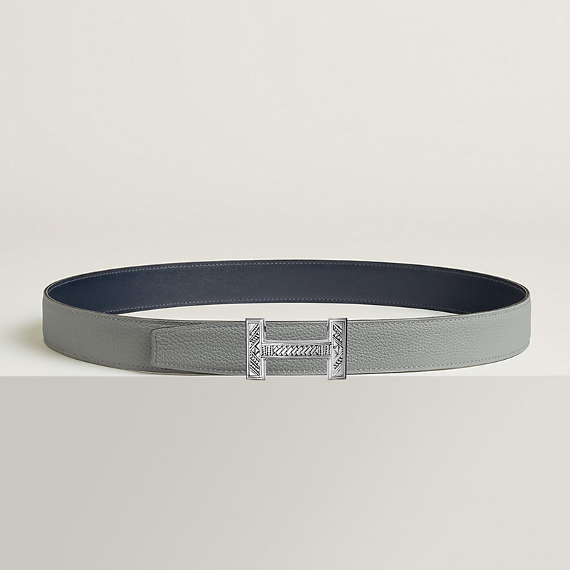 Quizz Touareg belt buckle & Reversible leather strap 32 mm