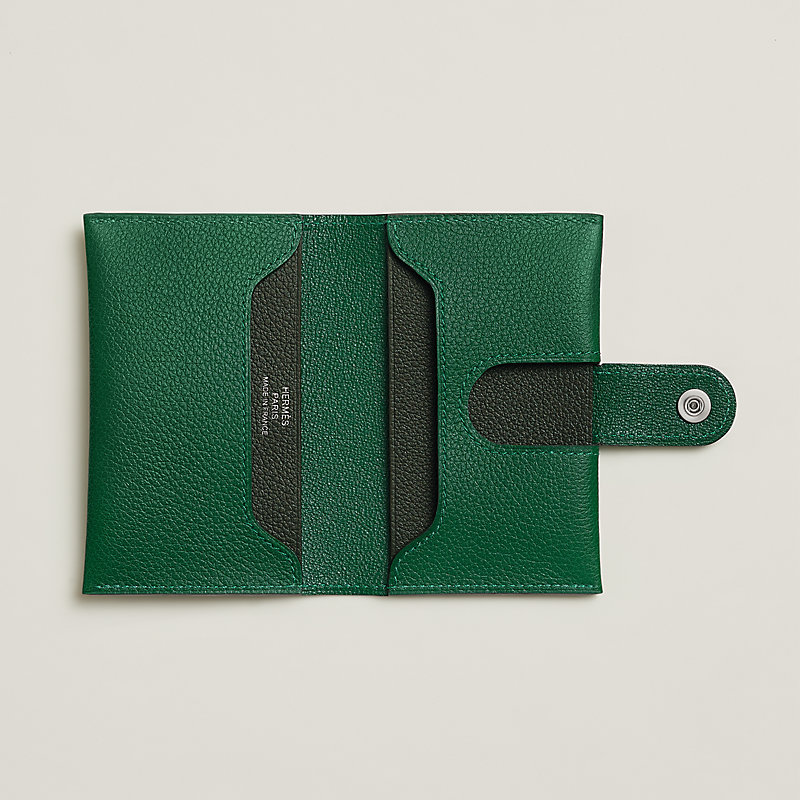 人気☆{HERMES} Portefeuille New H Passant Compact Vert Fonce New H Passant Compact wallet | Hermès Mainland China
