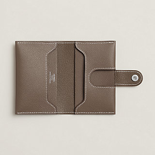 フランス発 HERMES レザーカードケース R.M.S Etoupe / DHL発送 カードケース-《r.m.s》--