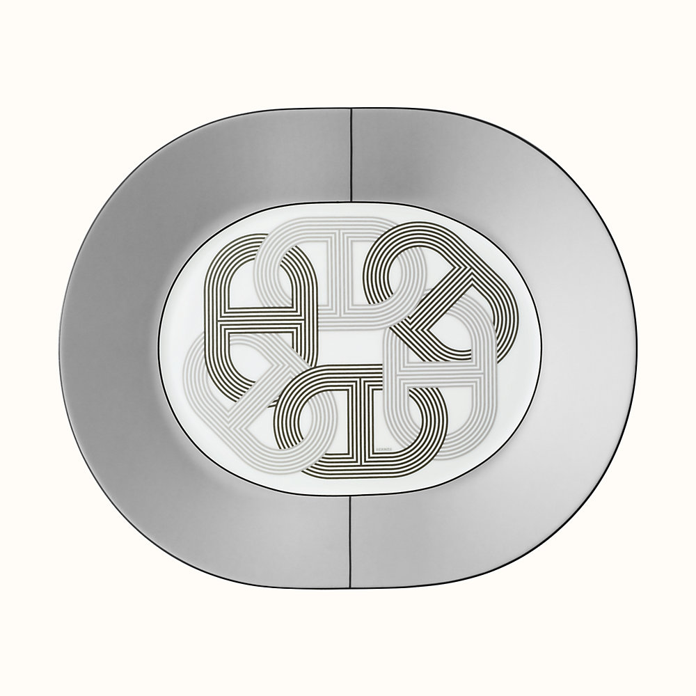 Rallye 24 oval plate, large model Hermès Canada