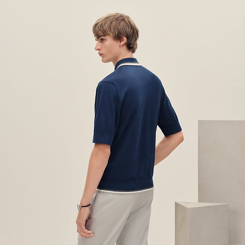 "Rayures & Twist" polo shirt