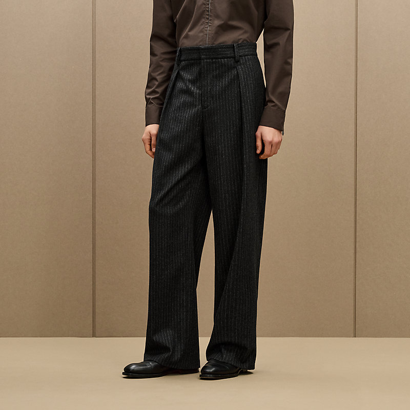 "Rayures craies" pleated Malte pants, View: , view 3 of 7