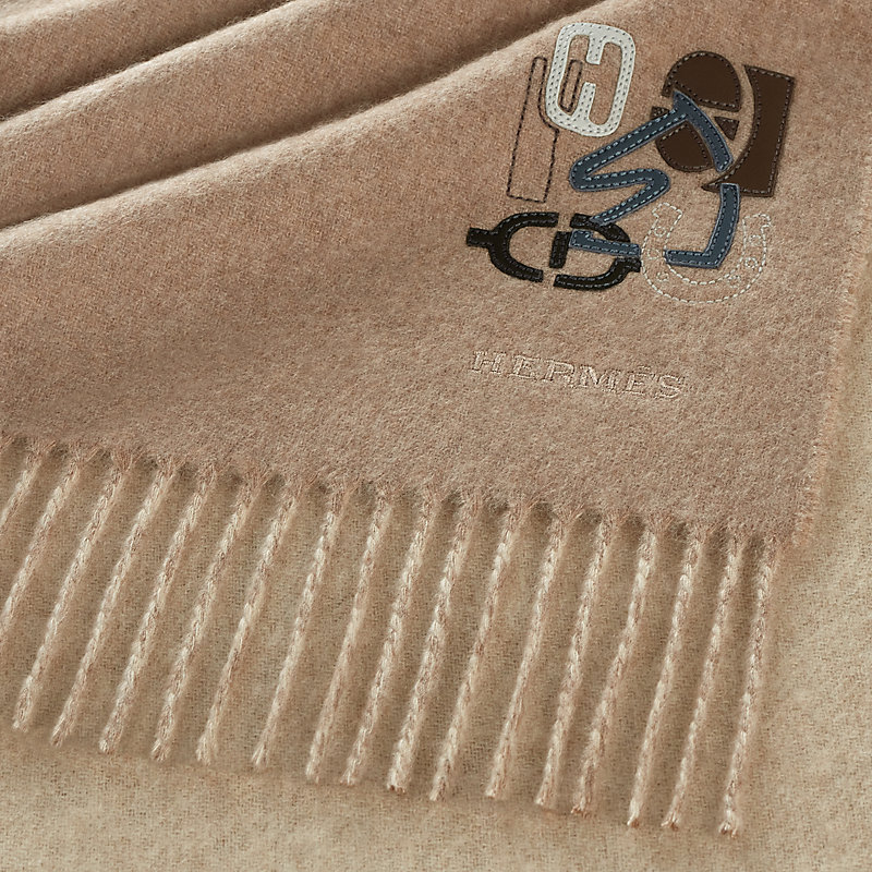 Recto-Verso PM H Puzzle scarf - Beige | Hermès Norway 