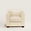 Reeditions J.-M. Frank by Hermès Club armchair, View: Worn, worn, view 1 of 2