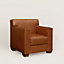 Reeditions J.-M. Frank par Hermès club armchair, View: Worn, worn, view 1 of 4