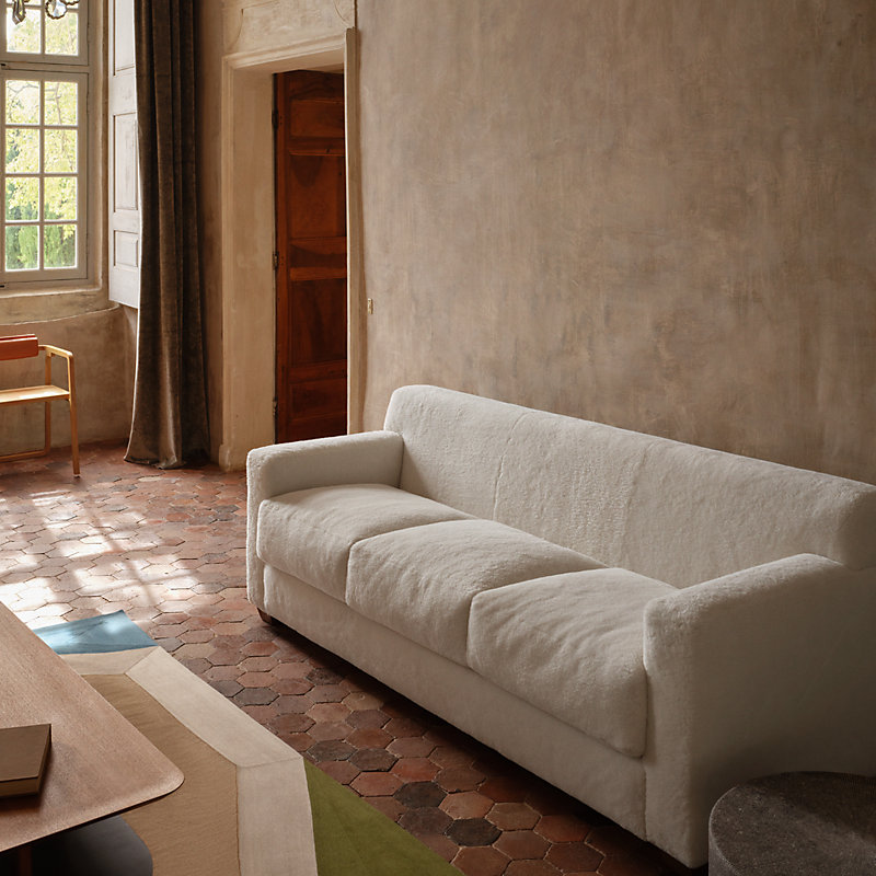 Reeditions J.-M. Frank par Hermès Comfortable 3-seater sofa