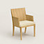 Reeditions Jean-Michel Frank par Hermès dining chair with armrests, View: Worn, worn, view 1 of 1
