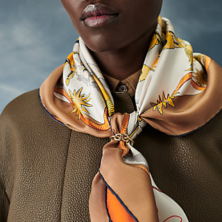 Hermes Cool. with Scarf Ring  Scarf styles, Hermes scarf ring, Hermes scarf