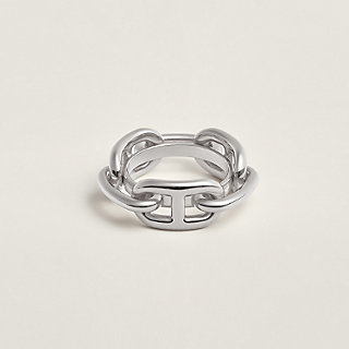 Hermès Chaîne d'Ancre Palladium Scarf Ring