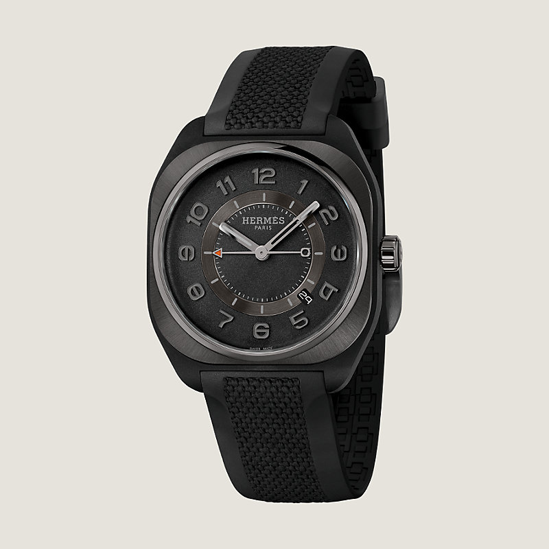 Hermh ブラックメタル　BLACKL Relógio Hermès H08 42 mm | Hermès Brasil