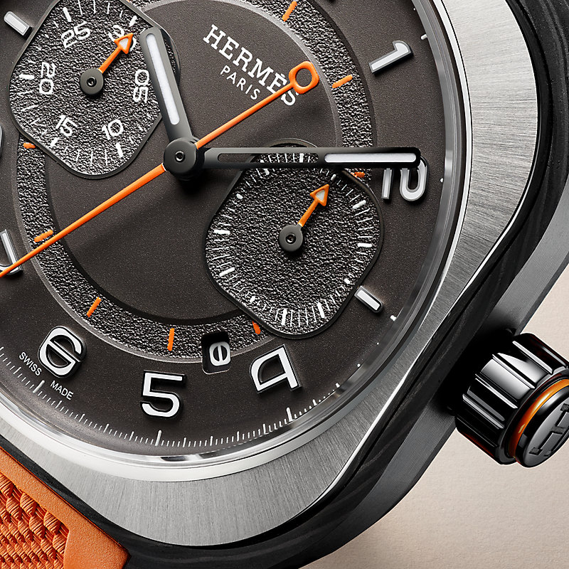 時計 HERMES Relógio Hermès H08 Chronographe, 45 mm | Hermès Brasil