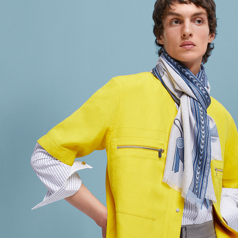 エルメス HERMES ET GRIS GRIS H693944T レクタングル STOLE メンズ  