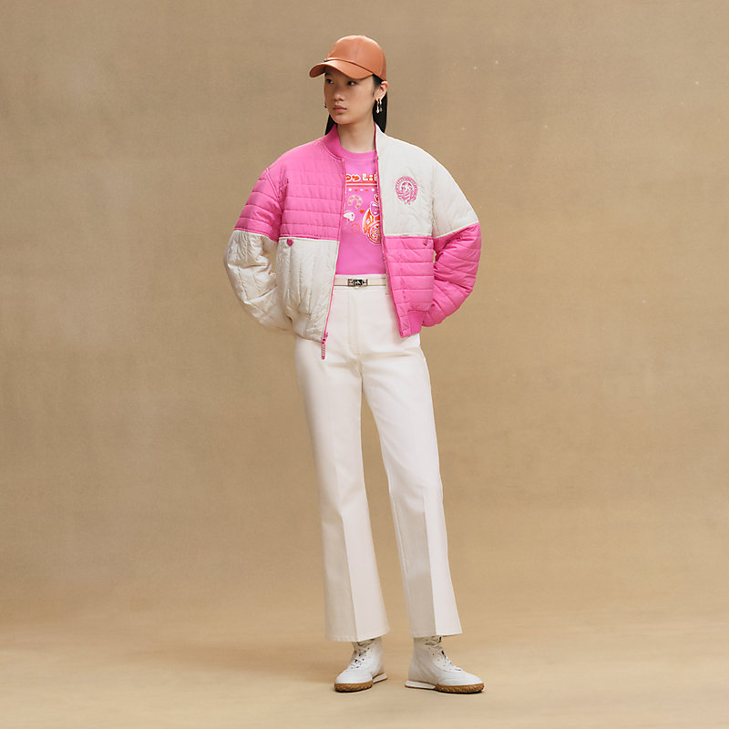 Reversible bomber jacket - Pink | Hermès Ireland