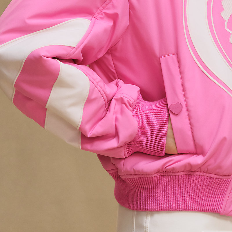 Reversible bomber jacket - Pink | Hermès Poland