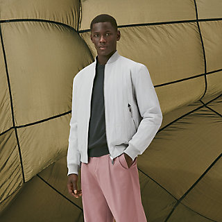 ジャケット・アウター 2020ss HERMES White blouson jacket Hermès Jackets and Coats for Men | Hermès Canada