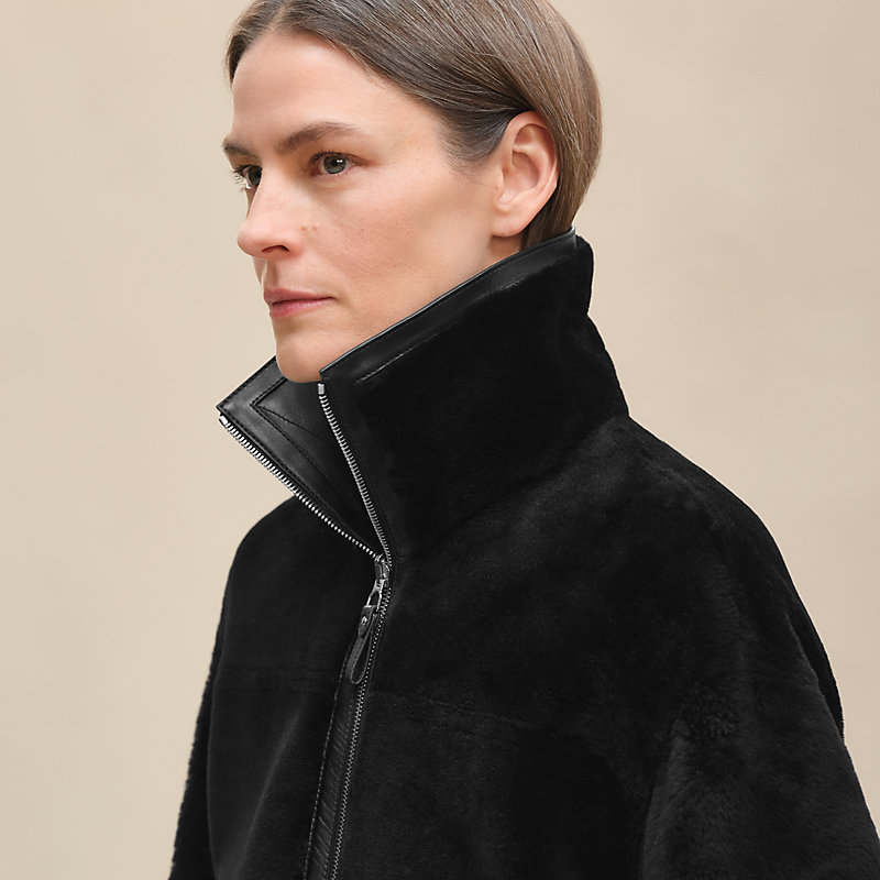 Reversible jacket - Black | Hermès USA
