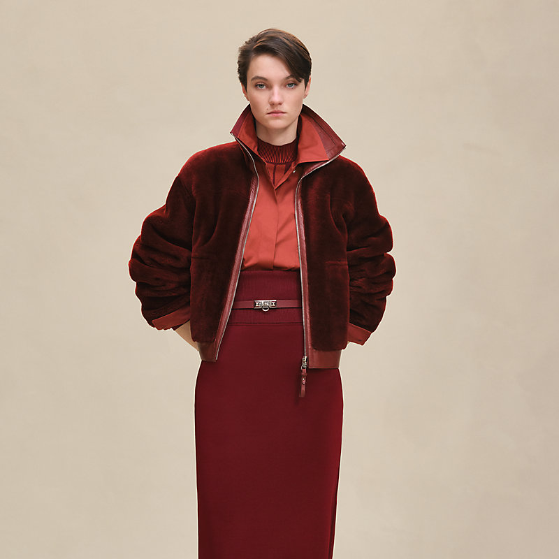 エレガンスを備えた HERMES Blouson reversible ブルゾン エレガンスを備えた HERMES Blouson reversible ブルゾン