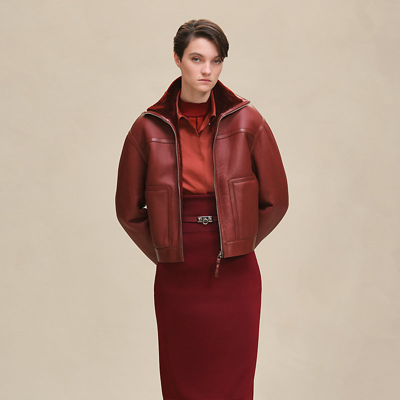 エレガンスを備えた HERMES Blouson reversible ブルゾン エレガンスを備えた HERMES Blouson reversible ブルゾン