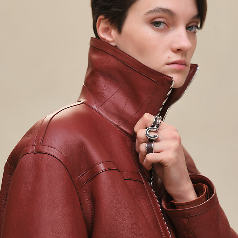 エレガンスを備えた HERMES Blouson reversible ブルゾン エレガンスを備えた HERMES Blouson reversible ブルゾン
