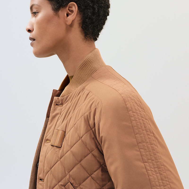 Reversible jacket with leather detail | Hermès USA