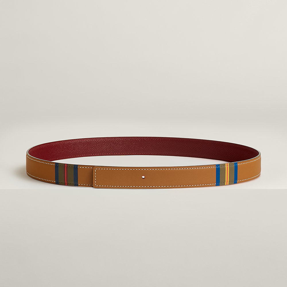 Reversible leather strap 24 mm | Hermès USA