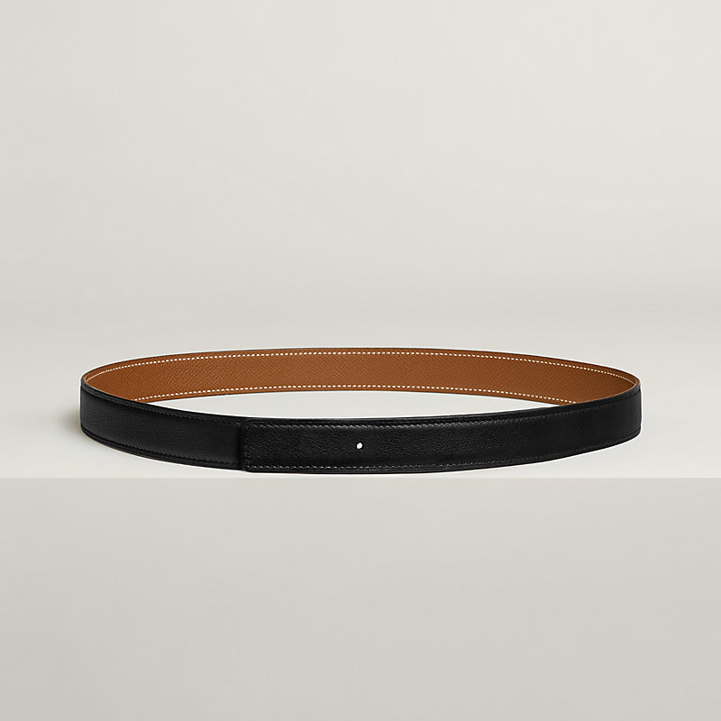 Reversible leather strap 24 mm