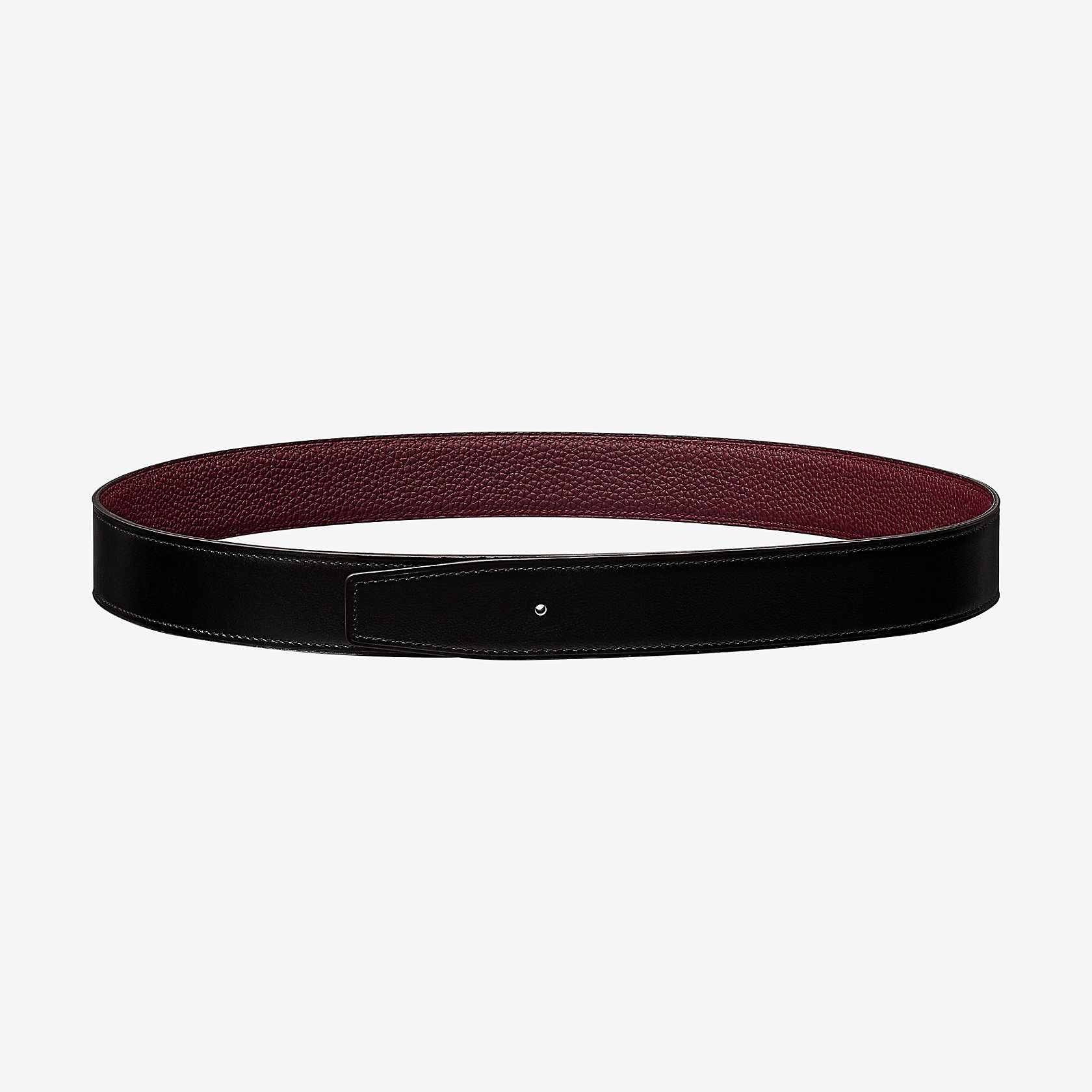 Reversible leather strap 32 mm | Hermès