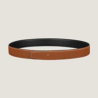 Destrier belt buckle & Reversible leather strap 32 mm