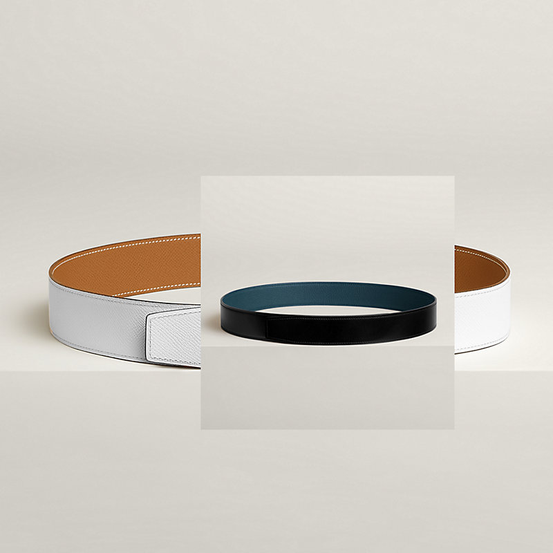 Reversible leather strap 38 mm & Reversible leather strap 38