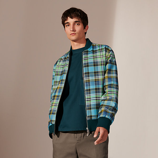 ochre bright check coat