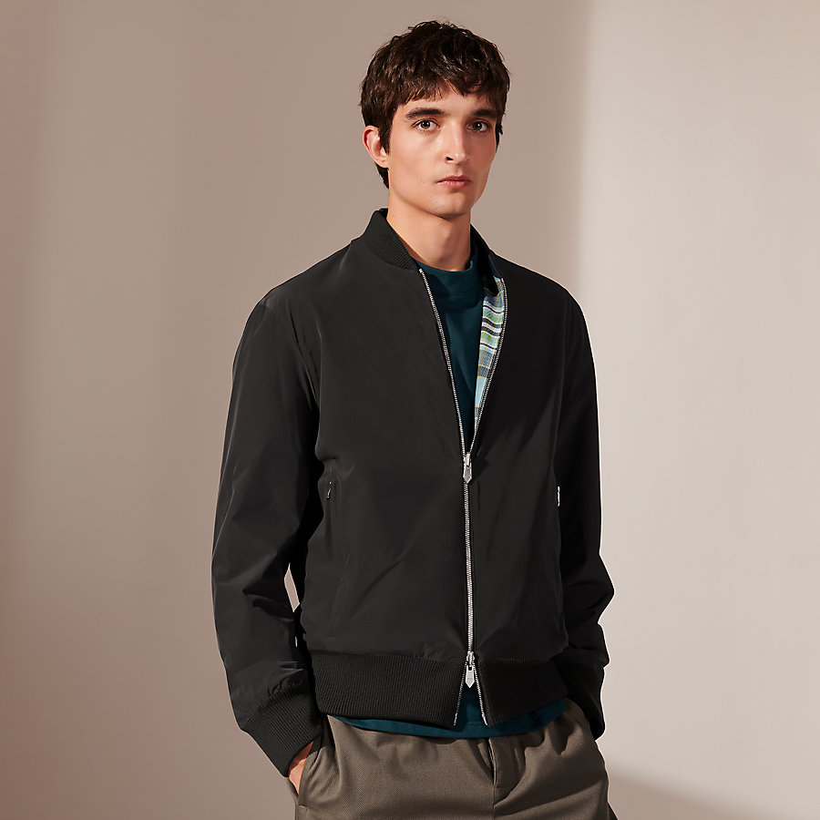Reversible rib trim jacket | Hermès Australia