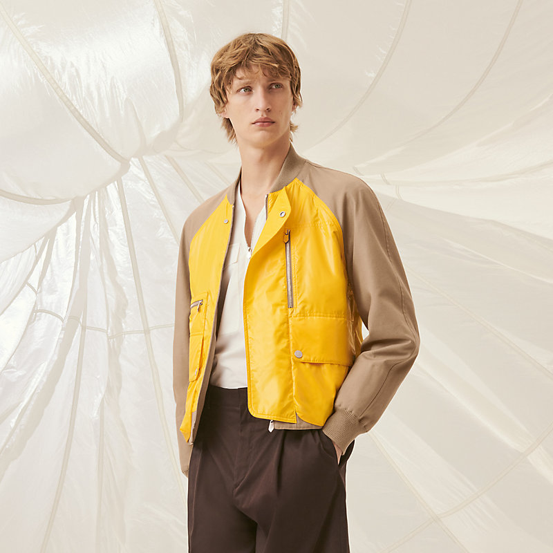 Reversible rib trim jacket | Hermès Singapore