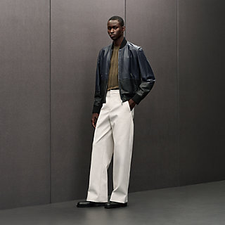 Reversible rib-trim jacket | Hermès Macau SAR