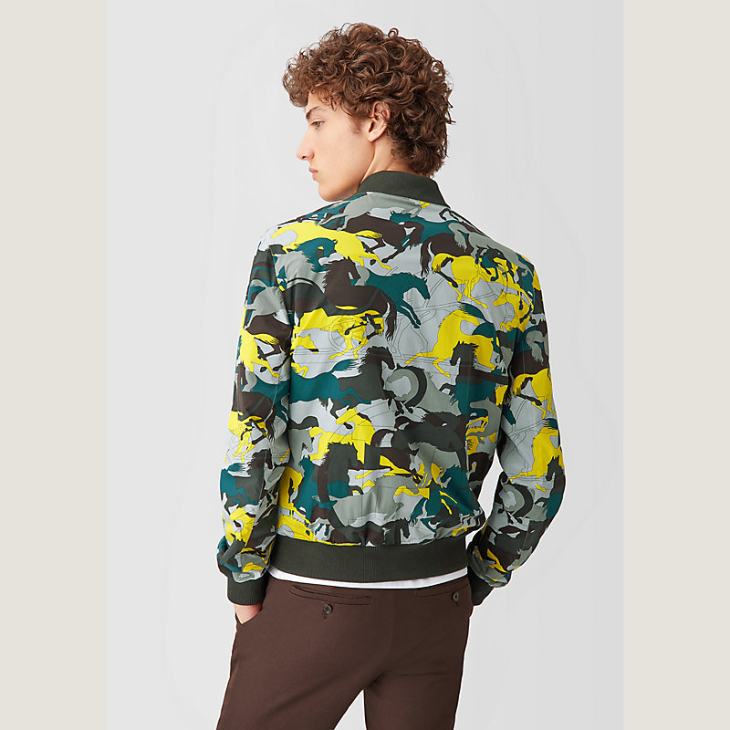 Reversible rib trim jacket