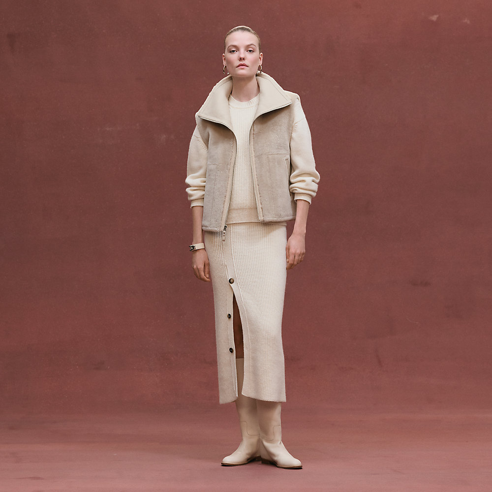 HERMES 25S REVERSIBLE LONG COAT 239 main image 0