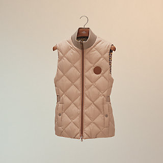 tan puffer vest